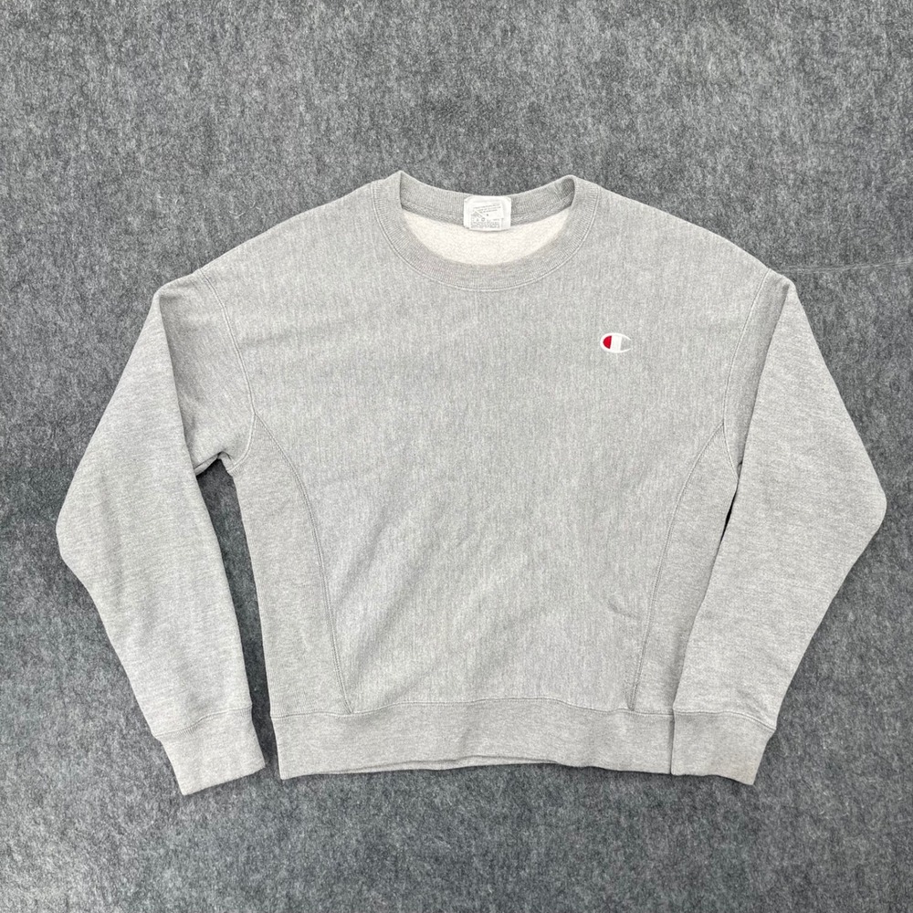 Champion Reverse Weave Sweatshirt Mens Small Gray Heather Crewneck WL750
